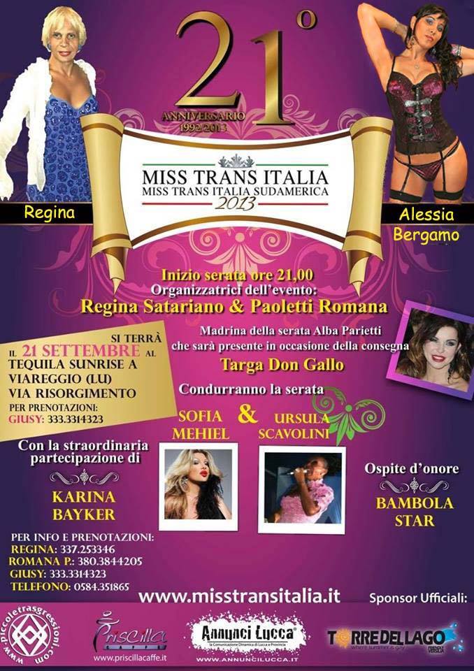 Locandina Miss Trans Italia