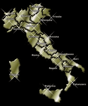 Mappa Italia con regioni
